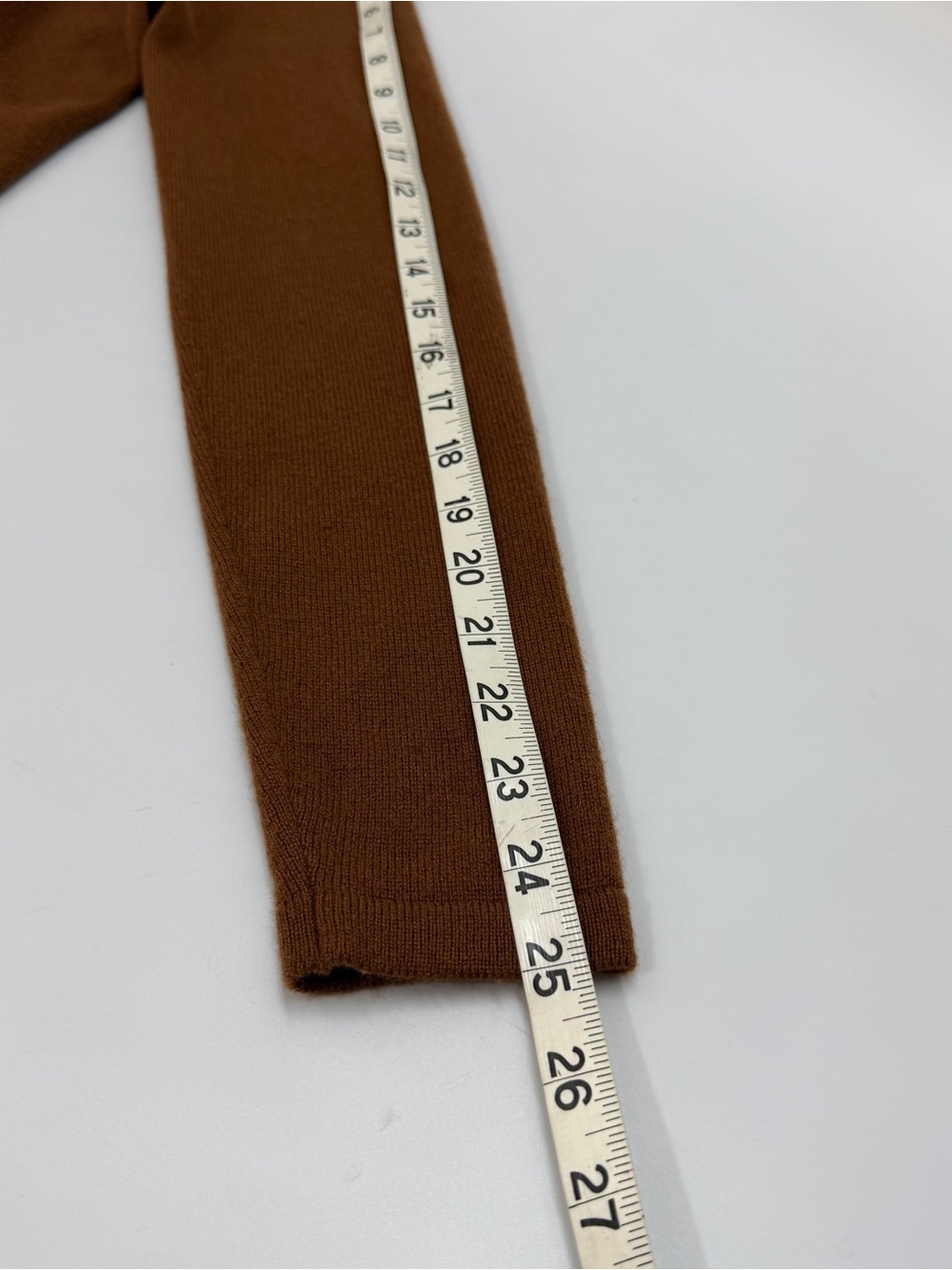 Theory 100% Cashmere Open Front Duster Cardigan Women’s S Brown Pockets - Picture 10 of 12